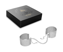 Дизайнерские наручники Desir Metallique Metallic Mesh Handcuffs, серебристые