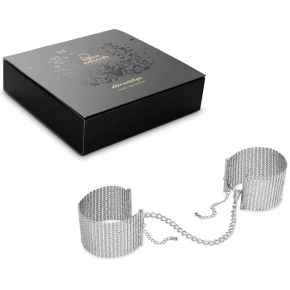 Дизайнерские наручники Desir Metallique Metallic Mesh Handcuffs, серебристые
