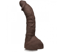 Коричневый фаллоимитатор-гигант Prince Yahshua Ultraskyn 10.5" Cock with Removable Vac-U-Lock Suction Cup