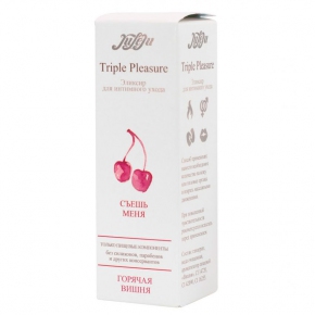 Съедобное массажное масло Juleju Triple Pleasure «Горячая вишня», 130 гр.