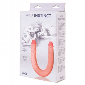 Wild Instinct — двусторонний фаллоимитатор из материала «живое тело», 47.6×4.5 см