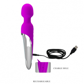 Baile Pretty Love Nathaniel — перезаряжаемый жезловый вибромассажер, 26×4.8 см