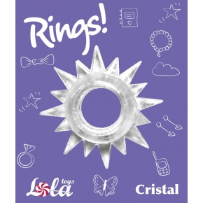 Эрекционное кольцо Lola Toys Cristal, прозрачное