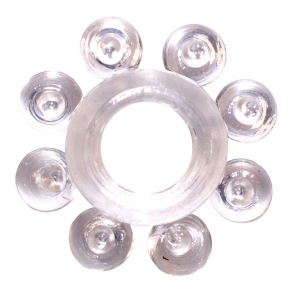 Эрекционное кольцо Lola Toys Bubbles, прозрачный
