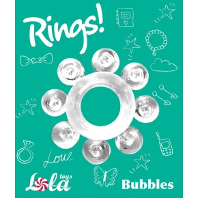 Эрекционное кольцо Lola Toys Bubbles, прозрачный