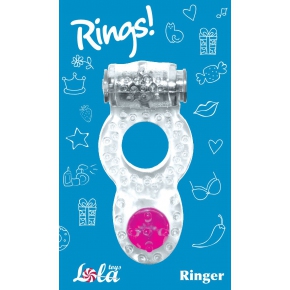 Эрекционное виброкольцо Lola Toys Ringer, прозрачный