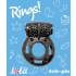 Эрекционное кольцо с вибрацией Lola Toys Axle-pin, черный