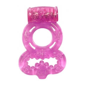 Эрекционное виброкольцо с подхватом Lola Toys Treadle, розовый