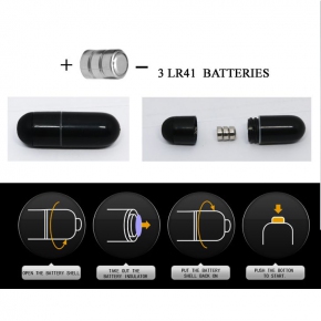 Чёрное эрекционное кольцо с вибрацией и щеточкой для клитора, ⌀ 2.7 см