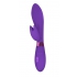 Indeep Leyla, фиолетовый — вагинально-клиторальный вибратор из силикона, 20.5×3.3 см