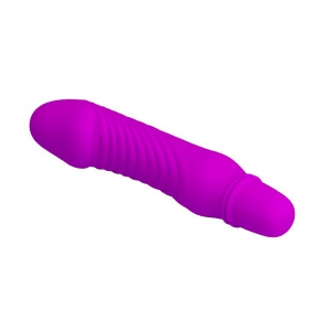 Фиолетовый мини-вибратор Stev