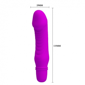Фиолетовый мини-вибратор Stev