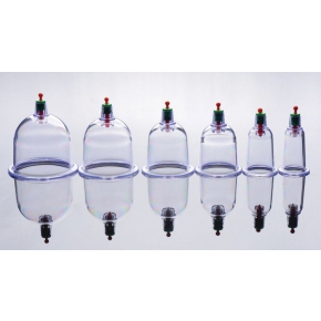 Набор из 6-ти помп для стимуляции Sukshen 6 Piece Cupping Set with Acu-Points