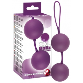 XXL Balls, фиолетовые &mdash; большие вагинальные шарики, ⌀5 см