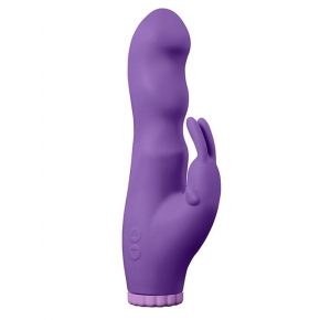 Вибратор с клиторальным стимулятором Purrfect Silicone Deluxe Rabbit