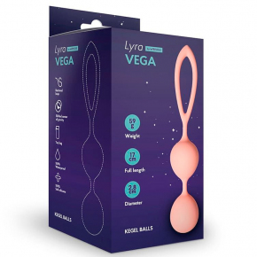 Шарики Кегеля со смещенным центром тяжести Le Frivole Lyra Vega, персиковые