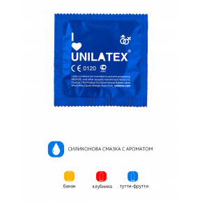 Ароматизированные презервативы Unilatex Multifruits, 144 шт.