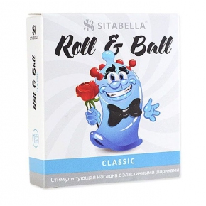 Стимулирующий презерватив-насадка Sitabella Roll & Ball Classic