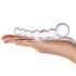 5" Curved Glass Beaded Dildo — изогнутный прозрачный стимулятор, 13 см