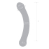 6" Curved Glass G-Spot Dildo — синий изогнутый фаллоимитатор, 16 см