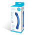 6" Curved Glass G-Spot Dildo — синий изогнутый фаллоимитатор, 16 см