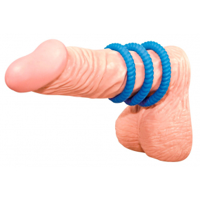 Набор эрекционных колец Orion You2Toys Lust Cock Ring Trio, синие