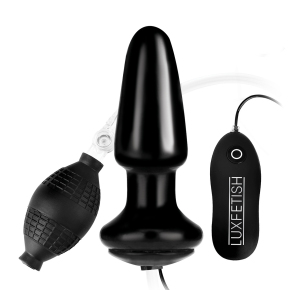 Надувная вибрирующая анальная пробка Lux Fetish 4" Inflatable Vibrating Butt Plug