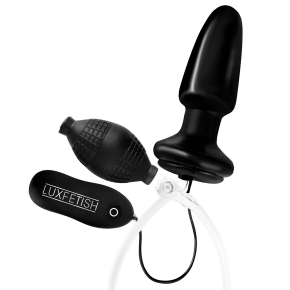Надувная вибрирующая анальная пробка Lux Fetish 4" Inflatable Vibrating Butt Plug