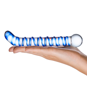 Стеклянный фаллос Glas Mr. Swirly 6.5" G-Spot Glass Dildo