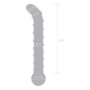 Стеклянный фаллос Glas Mr. Swirly 6.5" G-Spot Glass Dildo