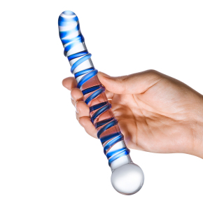 Стеклянный фаллос Glas Mr. Swirly 6.5" G-Spot Glass Dildo