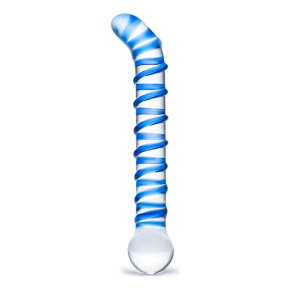 Стеклянный фаллос Glas Mr. Swirly 6.5" G-Spot Glass Dildo