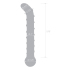 Стеклянный фаллос Glas Mr. Swirly 6.5" G-Spot Glass Dildo