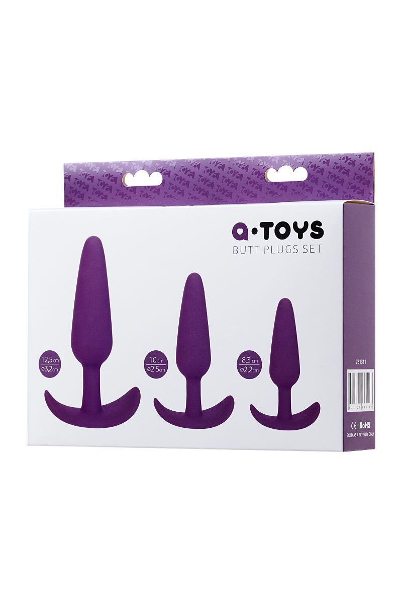 Набор из трех анальных пробок Silicone Curve Anal Kit Набор из трех анальных пробок Silicone Curve Anal Kit