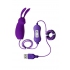 A-Toys Bunny &mdash; фиолетовое виброяйцо с пультом управления, работающее от USB, ⌀2.6 см