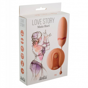 Виброяйцо на пульте ДУ Lola Toys Mata Hari, розовое