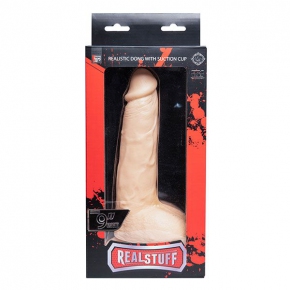 Телесный фаллоимитатор Realstuff Realistic Dong 9inch