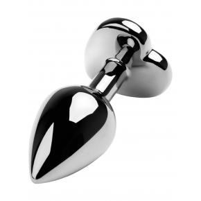 Коническая анальная пробка с кристаллом-сердечком