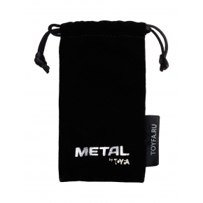 Коническая анальная пробка с кристаллом-сердечком