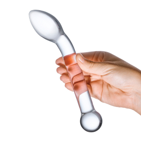 Стеклянный фаллос для точки G Slimline G-Spot