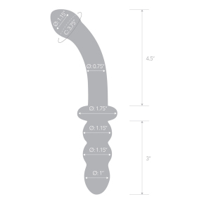 Ребристый двусторонний стимулятор Ribbed G-Spot