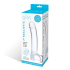 Стеклянный фаллос с мошонкой Glas Curved Glass G-Spot Dildo