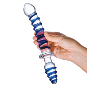 Двусторонний фаллоимитатор с анальной пробкой Mr. Swirly Dildo & Butt Plug