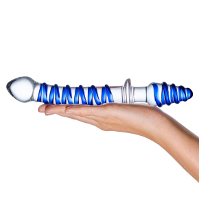 Двусторонний фаллоимитатор с анальной пробкой Mr. Swirly Dildo & Butt Plug