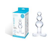 Анальная пробка-елочка с 3 шариками Butt Plug with Tapere Base