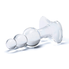 Анальная пробка-елочка с 3 шариками Butt Plug with Tapere Base