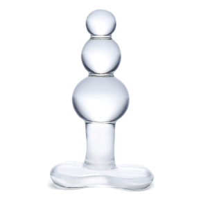 Анальная пробка-елочка с 3 шариками Butt Plug with Tapere Base