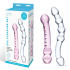 Набор из 2 стеклянных двухголовых фаллоимитаторов Double Pleasure Glass Dildo Set