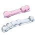 Набор из 2 стеклянных двухголовых фаллоимитаторов Double Pleasure Glass Dildo Set