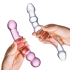 Набор из 2 стеклянных двухголовых фаллоимитаторов Double Pleasure Glass Dildo Set
